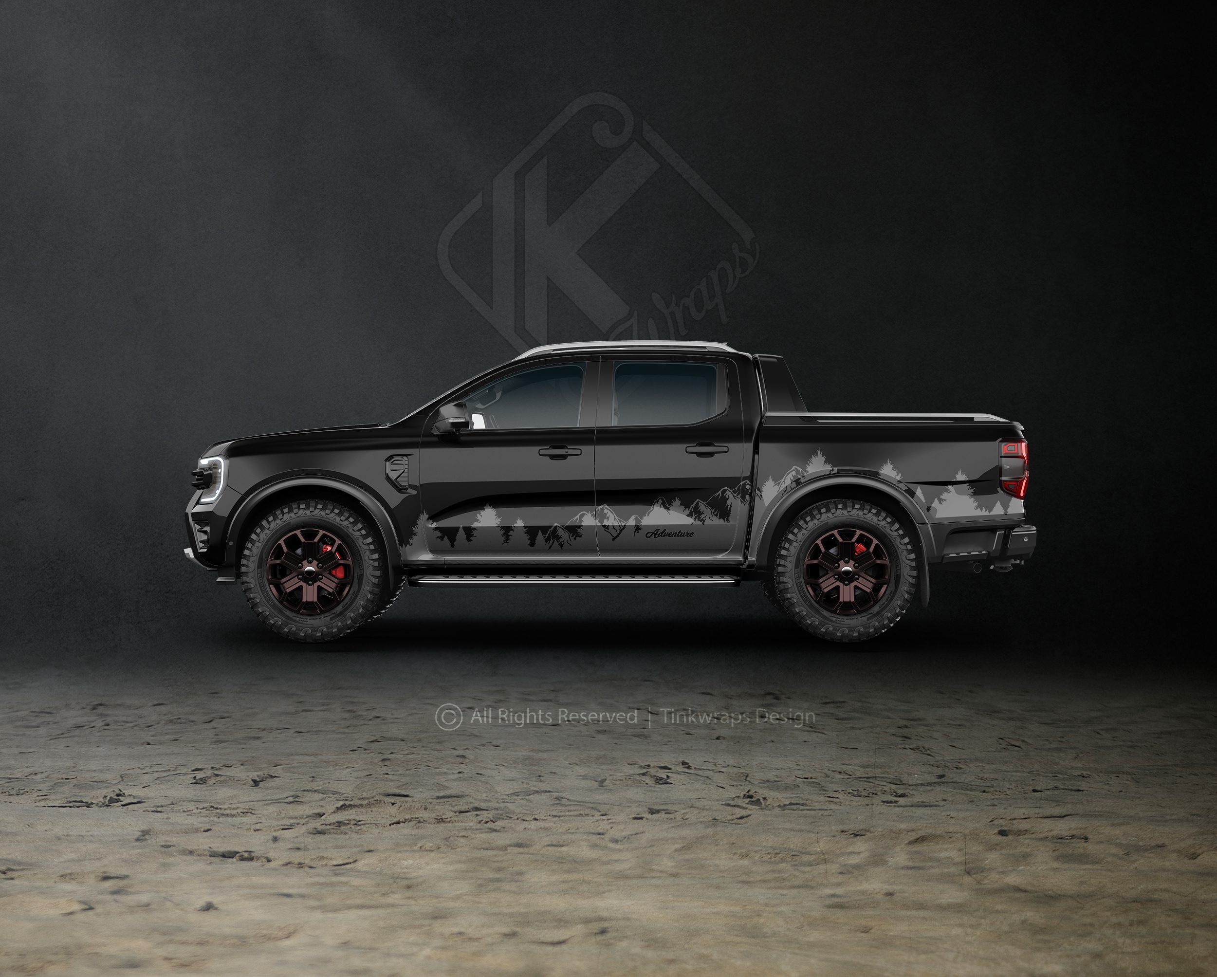 RG Advanture black tem xe ranger advanture don gian