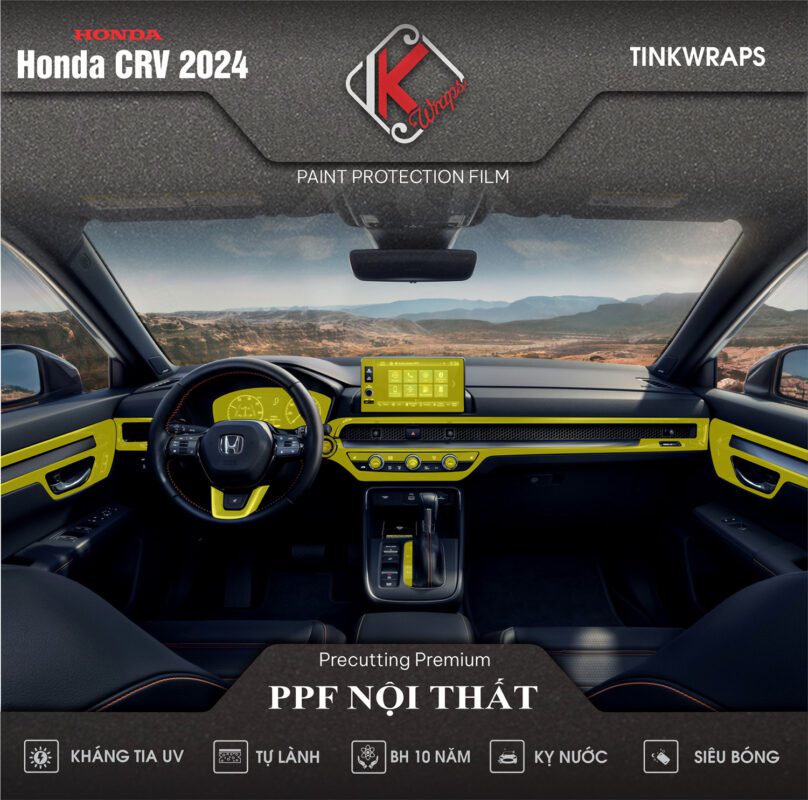Dán PPF nội thất honda crv 2024